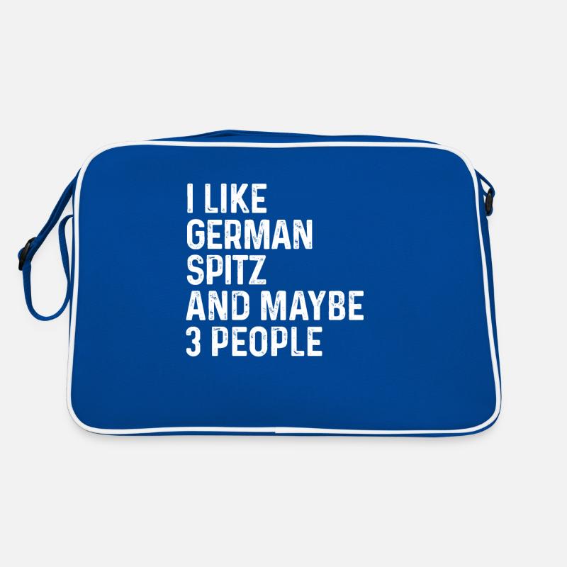 I Like German Spitz And Maybe 3 People Dog Lover Retro Bag