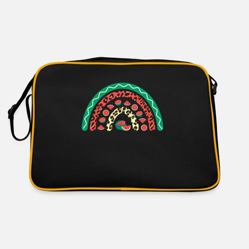 Wassermelone Süßer Sommer Regenbogen Leopard Retro Tasche