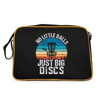 Drôle de disc golf cadeau pas de petites balles - Sac Retro - noir/or - Dos