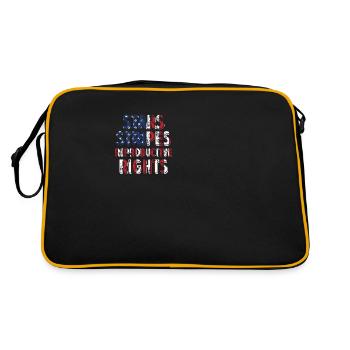 Stars Stripes Reproductive Rights 4th of july - Retro Bag - black/gold - Back