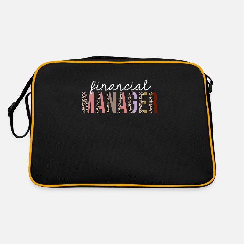 Financial Manager Leopard Print Funny Gift Retro Bag