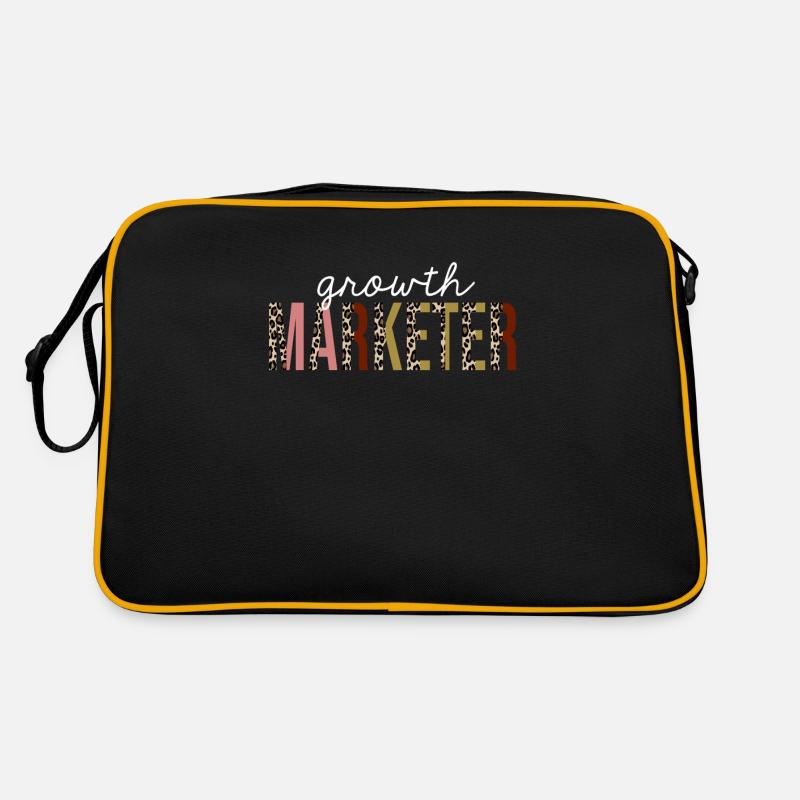 Growth marketer Leopard Print Funny Gift Retro Bag