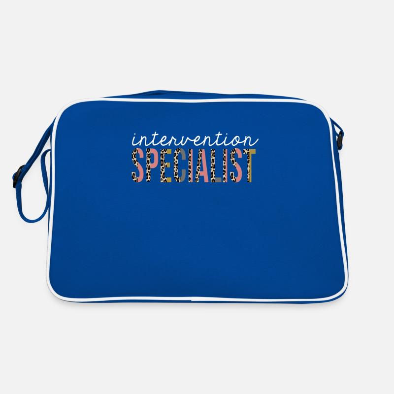 Intervention Specialist Leopard Print Funny Gift Retro Bag