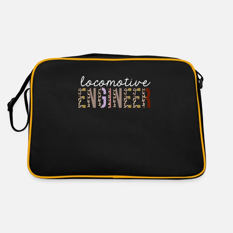 Locomotive Engineer Leopard Print Funny Gift Retro Bag
