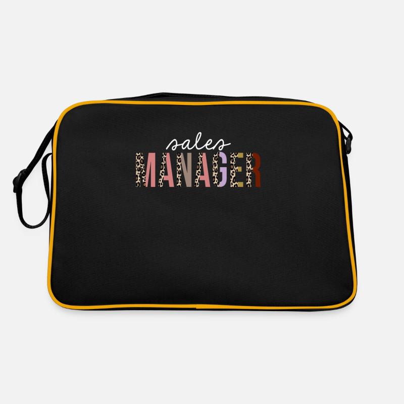 Sales Manager Leopard Print Funny Gift Retro Bag