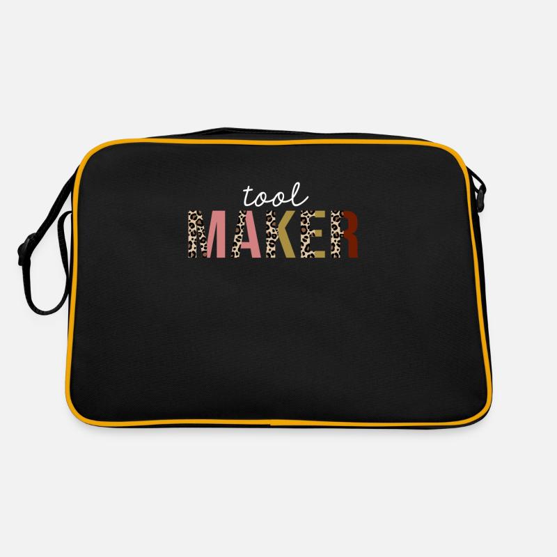Tool Maker Leopard Print lustiges Geschenk Retro Tasche