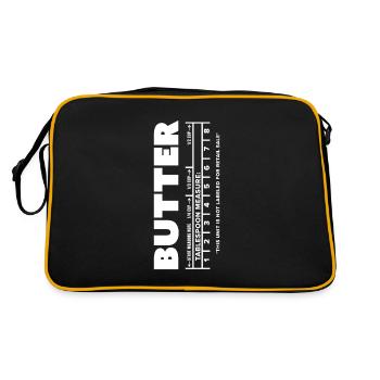 Butter Stick Drôle Halloween Costume Food Gift - Sac Retro - noir/or - Dos