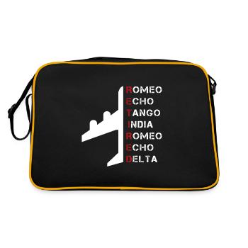 Romeo Echo Tango India Romeo Echo Delta - Retro Bag - black/gold - Back