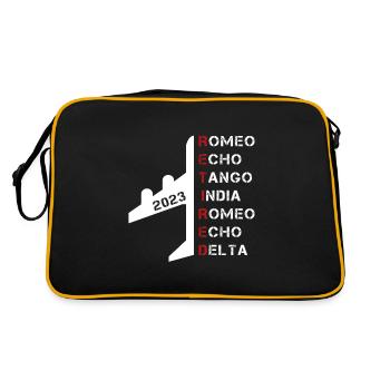 Retired Pilot 2023 Phonetic Alphabet Retirement - Retro Bag - black/gold - Back