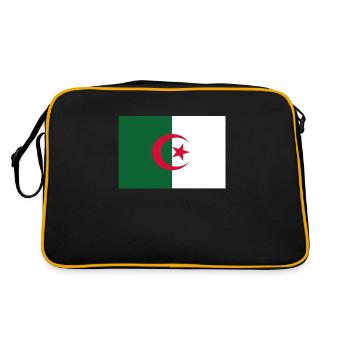 Drapeau officiel de l’Algérie Fierté du pays algérien - Sac Retro - noir/or - Dos