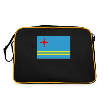 Drapeau officiel Aruba Aruba Country Pride - Sac Retro - noir/or - Dos