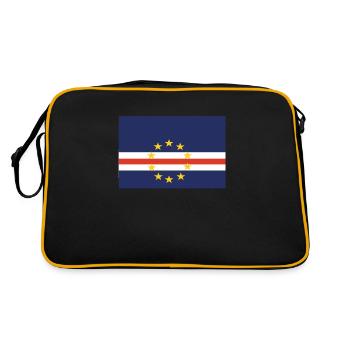 Officiel Cap Verda Drapeau Verdeans Cabo Country - Sac Retro - noir/or - Dos