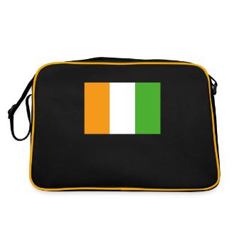 Drapeau officiel de la Côte d’Ivoire Pays de côte d’Ivoire - Sac Retro - noir/or - Dos
