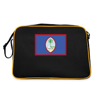 Drapeau officiel de Guam Chamorros Country Pride - Sac Retro - noir/or - Dos