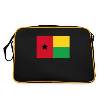 Drapeau officiel de la Guinée Fierté du pays guinéen - Sac Retro - noir/or - Dos