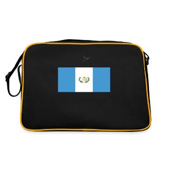 Official Guatemala Flag Guatemalan Country Pride - Retro Bag - black/gold - Back