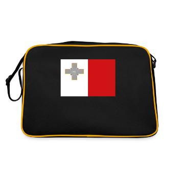 Drapeau officiel de Malte Maltese Country Pride - Sac Retro - noir/or - Dos