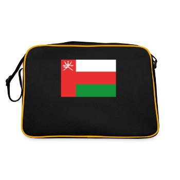 Drapeau officiel d’Oman Oman Country Pride - Sac Retro - noir/or - Dos