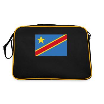 Drapeau officiel de la République démocratique du Congo - Sac Retro - noir/or - Dos