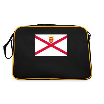 Drapeau officiel de Jersey Jerseian Country Pride - Sac Retro - noir/or - Dos