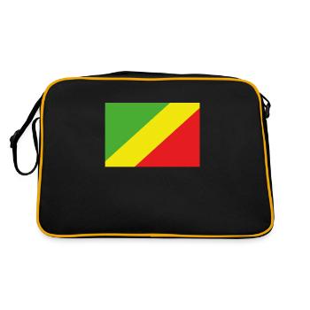 Drapeau officiel du Congo République du Congo Pays congolais - Sac Retro - noir/or - Dos