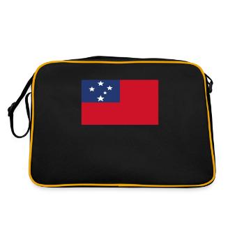 Drapeau officiel samoa Samoa Nation Pride - Sac Retro - noir/or - Dos