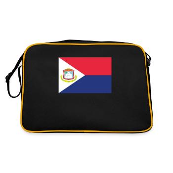 Drapeau officiel de Sint Maarten Maartener Country Pride - Sac Retro - noir/or - Dos
