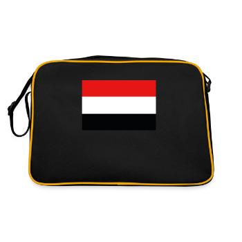 Drapeau officiel du Yémen Yémen Country Pride - Sac Retro - noir/or - Dos