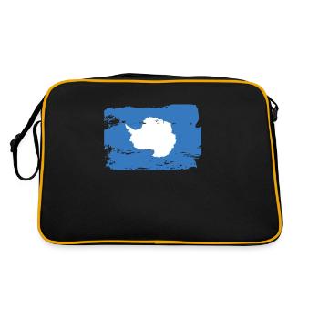 Drapeau officiel de l’Antarctique Pays antarctique - Sac Retro - noir/or - Dos