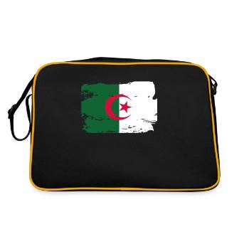 Drapeau officiel de l’Algérie Fierté du pays algérien - Sac Retro - noir/or - Dos