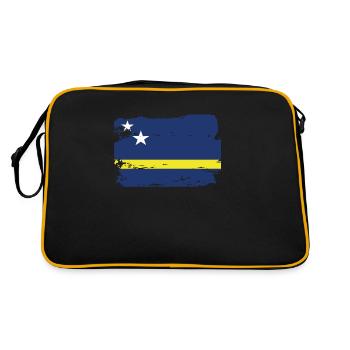 Drapeau officiel de Curaçao Curaçao Country Pride - Sac Retro - noir/or - Dos