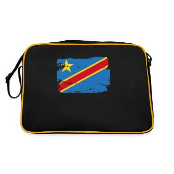 Drapeau officiel de la République démocratique du Congo - Sac Retro - noir/or - Dos