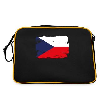 Drapeau tchèque officiel République tchèque Country Pride - Sac Retro - noir/or - Dos