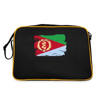 Official Eritrea Flag Eritrean Country Pride - Retro Bag - black/gold - Back