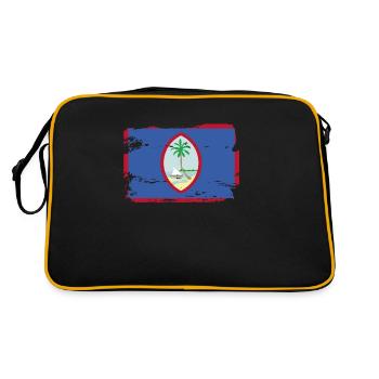 Drapeau officiel de Guam Chamorros Country Pride Vintage - Sac Retro - noir/or - Dos