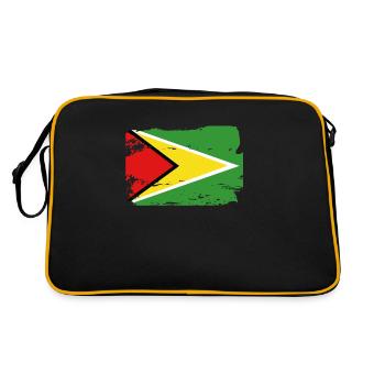 Drapeau officiel guyanais Country Pride - Sac Retro - noir/or - Dos