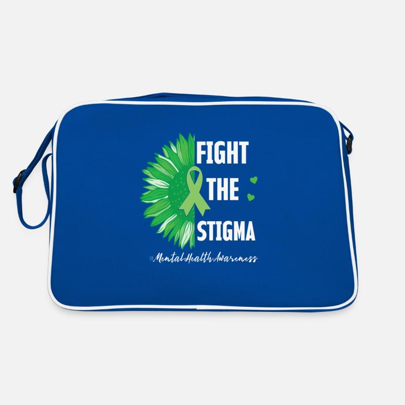 Bekämpfen Sie das Stigma Mental Health Awareness Retro Tasche