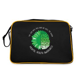 The Sun Will Rise and We Will Rise Again Mental - Retro Bag - black/gold - Back