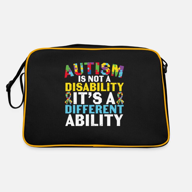 Autism Is Not A Disability It's Another Ability Retro Bag