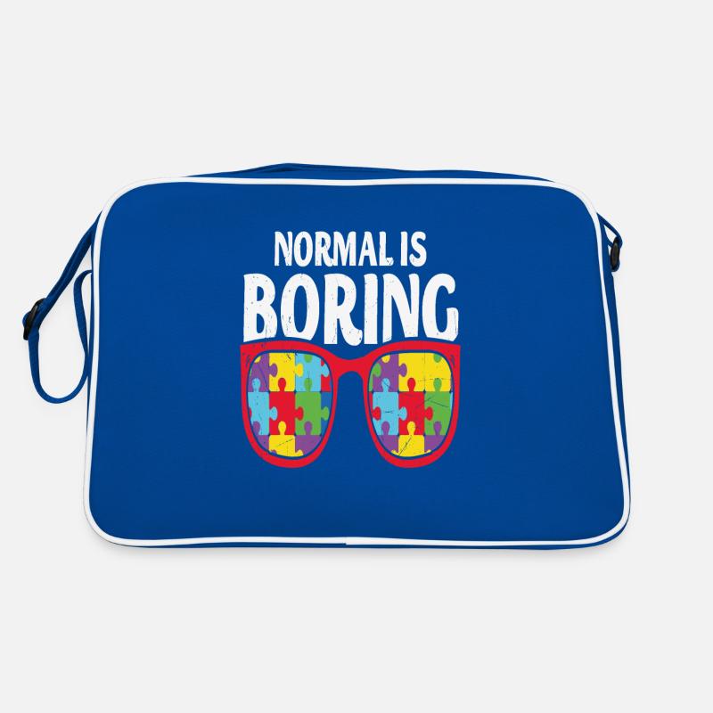 Normal Is Boring Autism Sunglasses Retro Bag