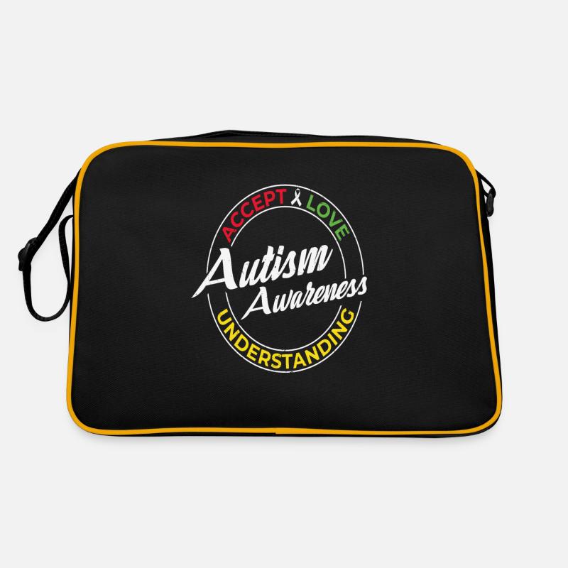 Accepter et aimer la compréhension de la conscience de l’autisme Sac Retro