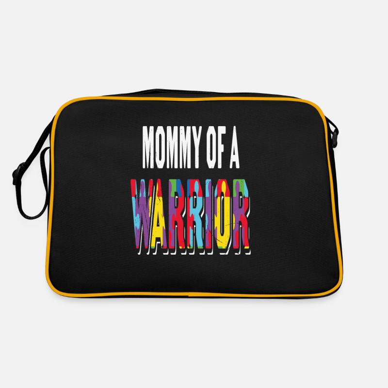 Maman d’un guerrier Autisme Citations Sac Retro