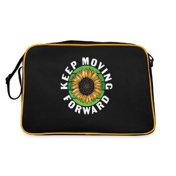 The Sun Will Rise And We Will Try Again Mental - Retro Bag - black/gold - Back