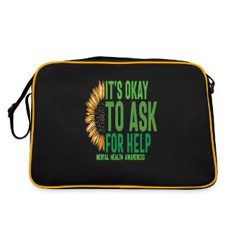 Your Feelings Are Valid Motivational Quotes - Retro Bag - black/gold - Back