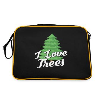 J’aime les arbres Protection des arbres - Sac Retro - noir/or - Dos