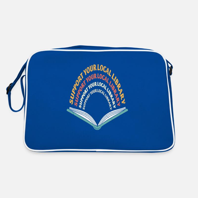 Support Your Local Library Library Importance Retro Bag