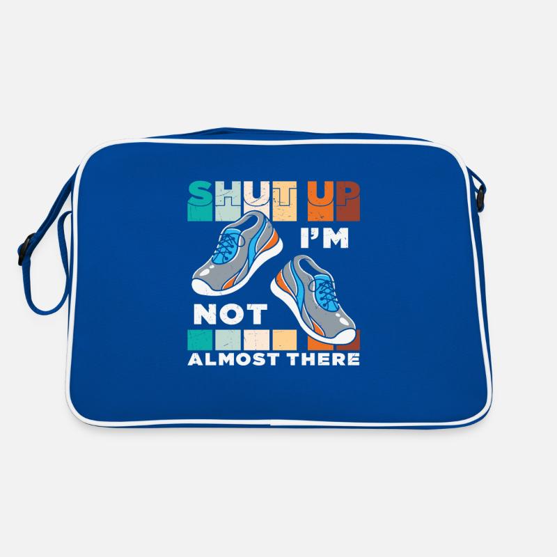 Halt die Klappe, ich bin nicht fast da Zitate Retro Tasche