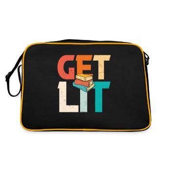 Get Lit Books Quotes - Retro Bag - black/gold - Back