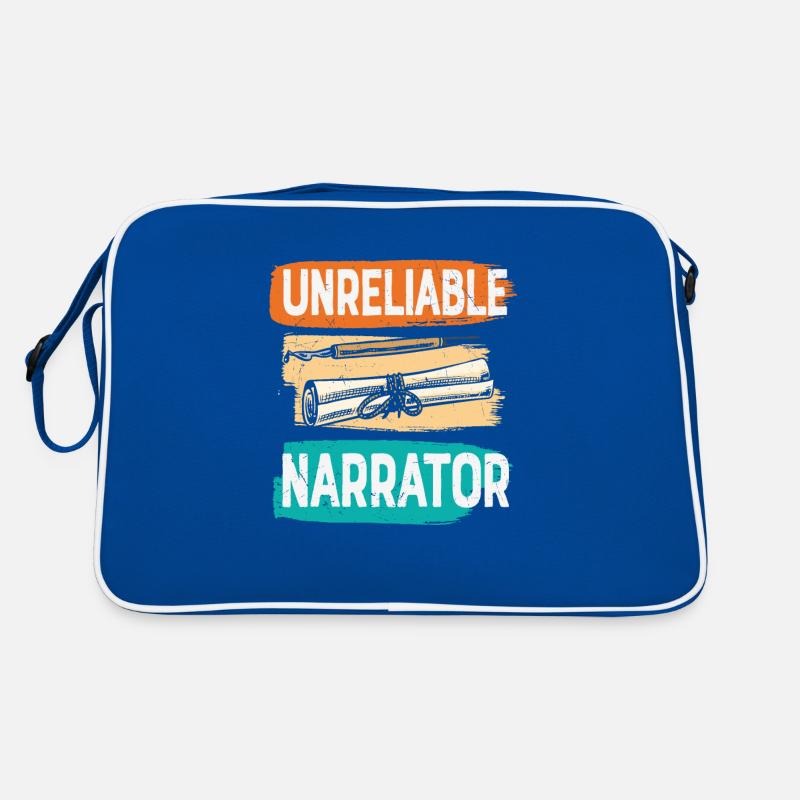 Unreliable Narrator Writing Quotes Retro Bag