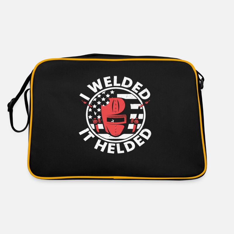 Ich schweißte es gehalten Retro Tasche